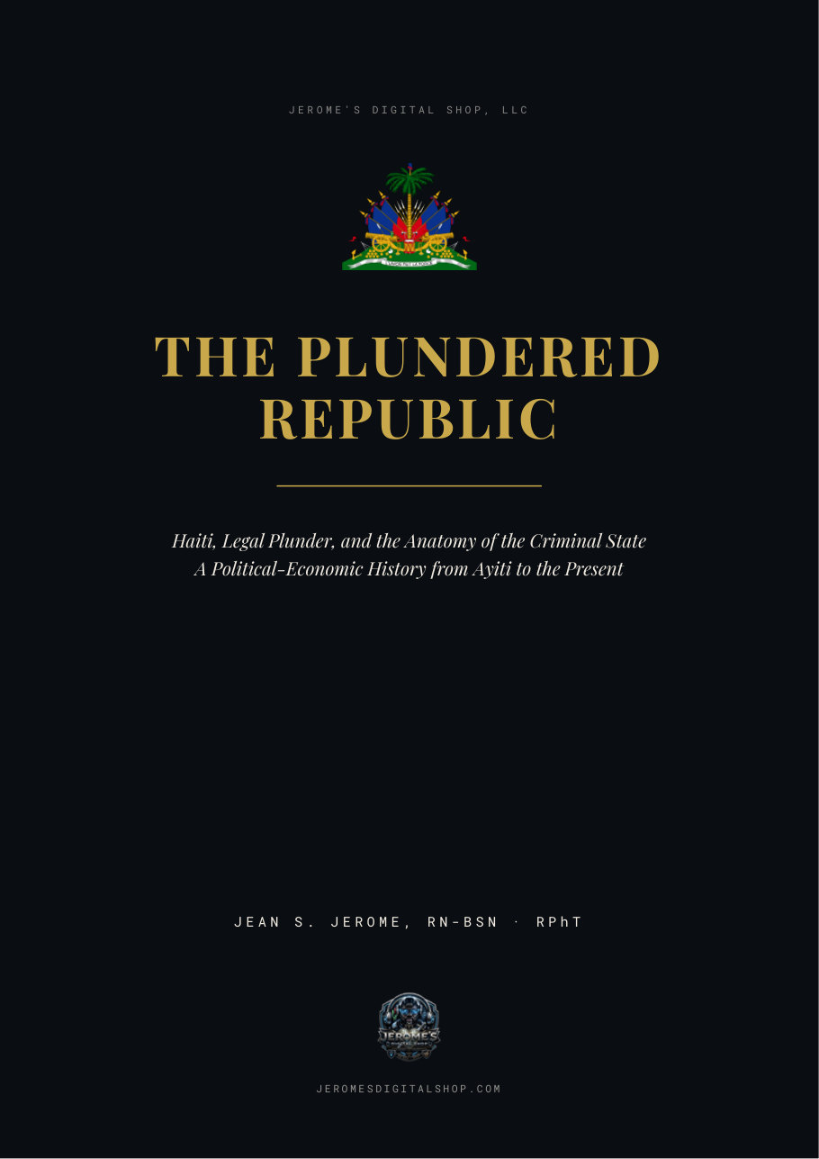 Original cover of The Plundered Republic by Jean S. Jerome